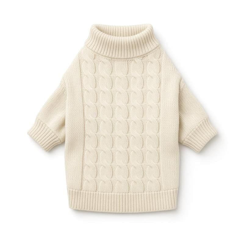 Cable Knit Dog Sweater